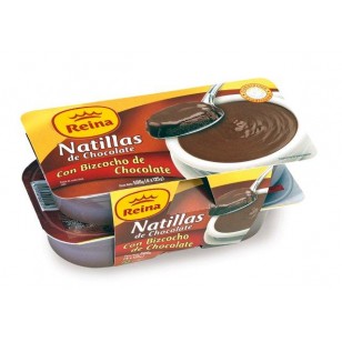 Natillas Chocolate c/Bizcocho Pack-4 x 125 Gr.  